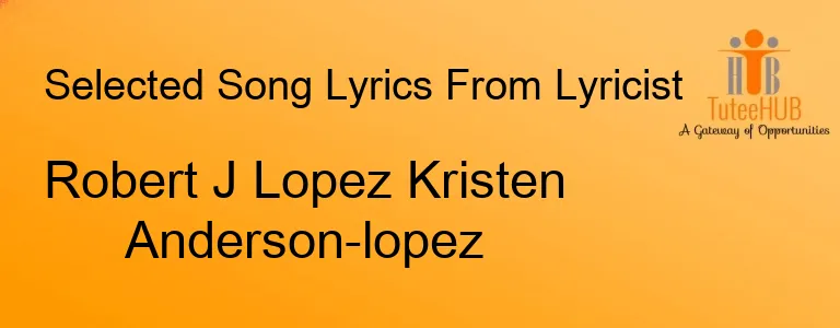 Robert J Lopez Kristen Anderson-lopez