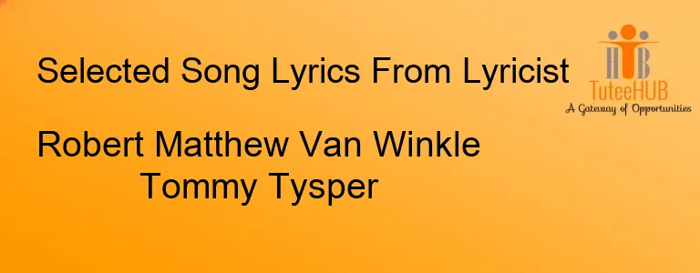 Robert Matthew Van Winkle Tommy Tysper