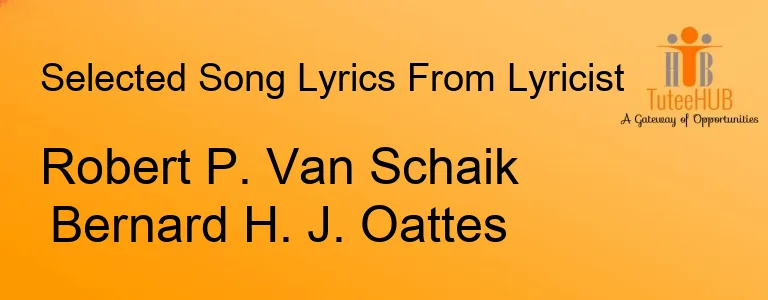 Robert P. Van Schaik Bernard H. J. Oattes