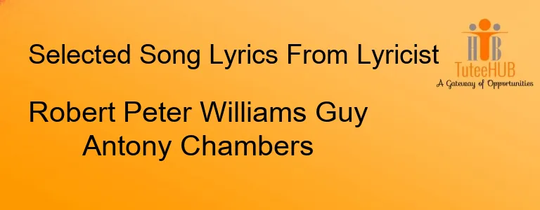 Robert Peter Williams Guy Antony Chambers