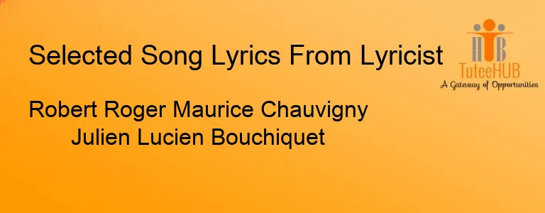 Robert Roger Maurice Chauvigny Julien Lucien Bouchiquet