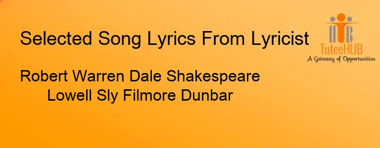 Robert Warren Dale Shakespeare Lowell Sly Filmore Dunbar