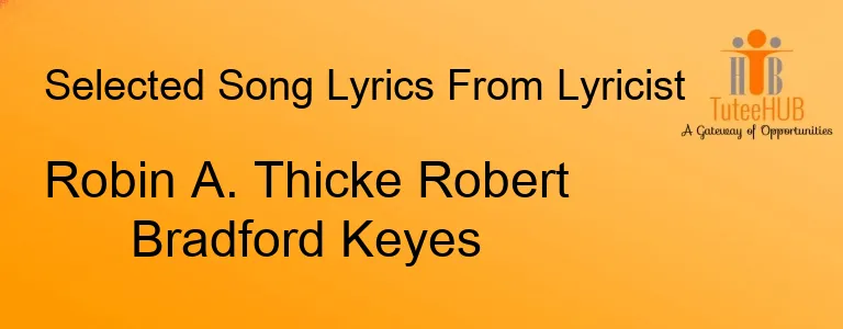 Robin A. Thicke Robert Bradford Keyes