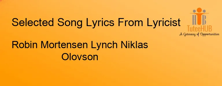 Robin Mortensen Lynch Niklas Olovson