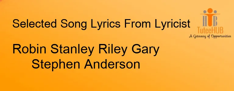 Robin Stanley Riley Gary Stephen Anderson