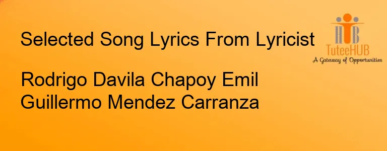 Rodrigo Davila Chapoy Emil Guillermo Mendez Carranza