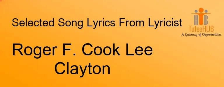 Roger F. Cook Lee Clayton