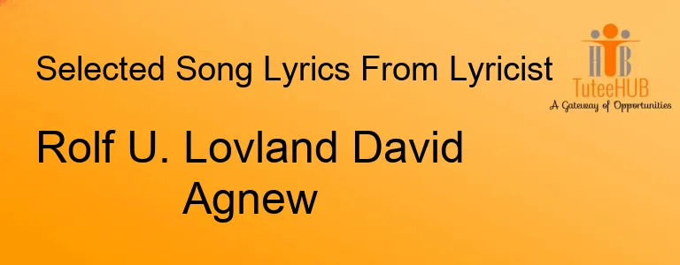 Rolf U. Lovland David Agnew
