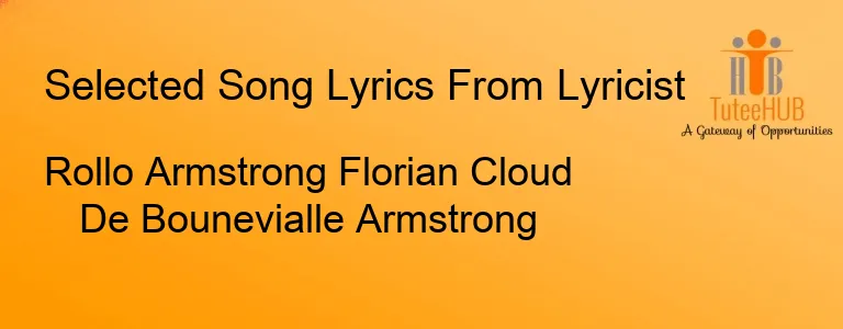 Rollo Armstrong Florian Cloud De Bounevialle Armstrong