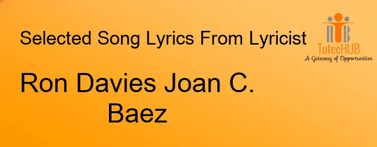 Ron Davies Joan C. Baez