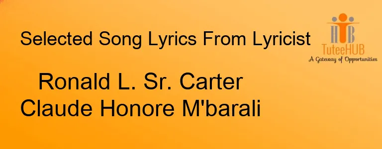 Ronald L. Sr. Carter Claude Honore M'barali