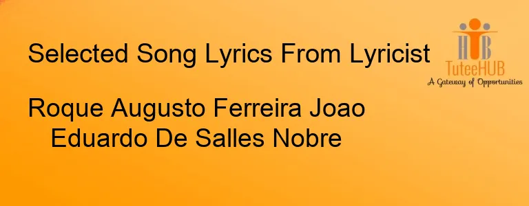 Roque Augusto Ferreira Joao Eduardo De Salles Nobre