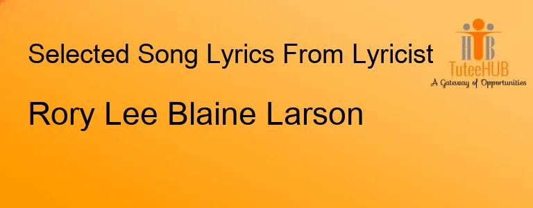 Rory Lee Blaine Larson