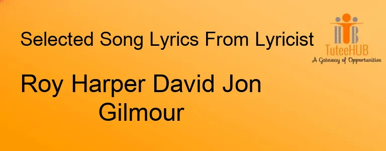 Roy Harper David Jon Gilmour