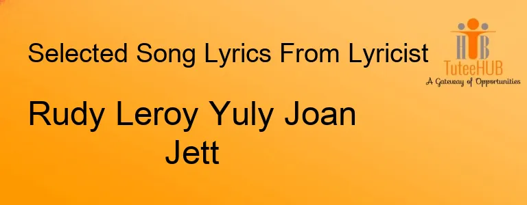 Rudy Leroy Yuly Joan Jett