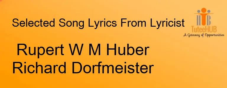 Rupert W M Huber Richard Dorfmeister