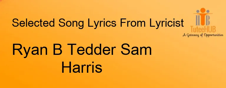 Ryan B Tedder Sam Harris