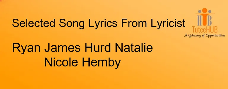 Ryan James Hurd Natalie Nicole Hemby