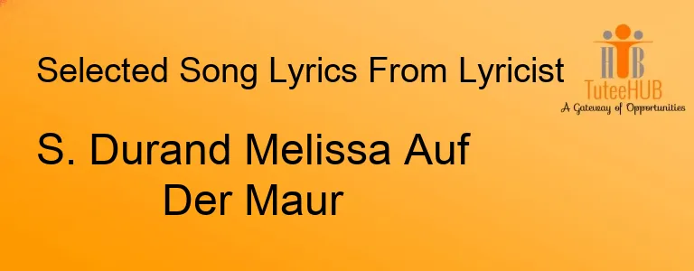 S. Durand Melissa Auf Der Maur