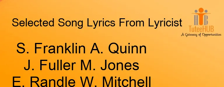 S. Franklin A. Quinn J. Fuller M. Jones E. Randle W. Mitchell