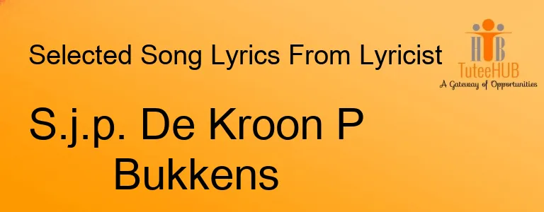 S.j.p. De Kroon P Bukkens