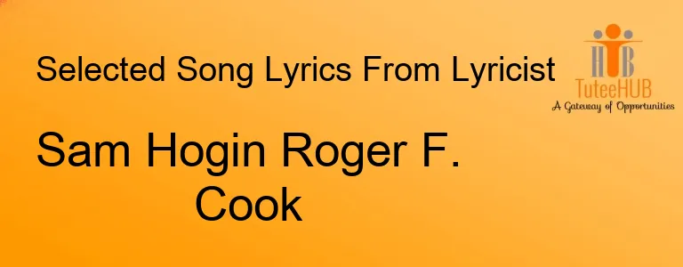 Sam Hogin Roger F. Cook