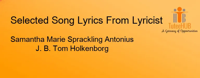Samantha Marie Sprackling Antonius J. B. Tom Holkenborg