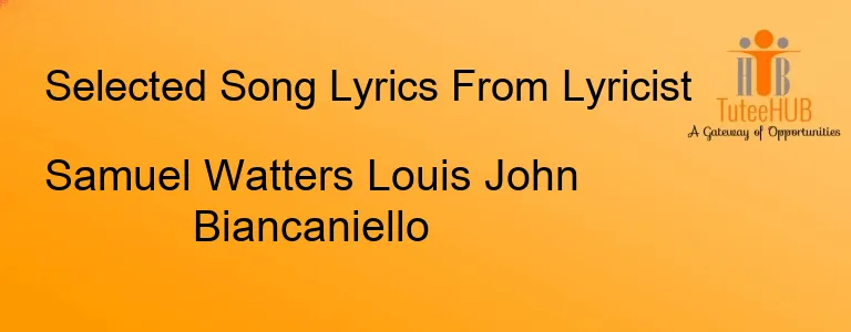 Samuel Watters Louis John Biancaniello