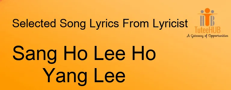 Sang Ho Lee Ho Yang Lee