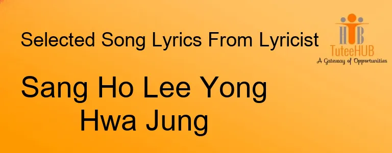 Sang Ho Lee Yong Hwa Jung