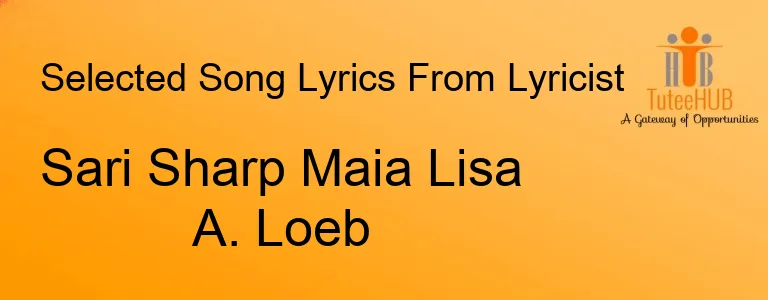 Sari Sharp Maia Lisa A. Loeb