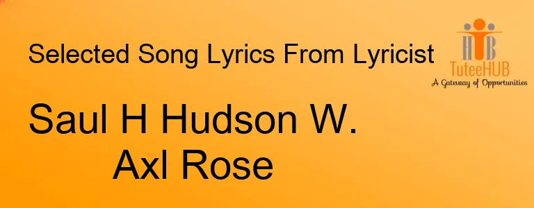 Saul H Hudson W. Axl Rose