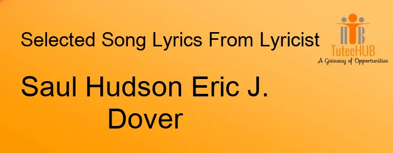 Saul Hudson Eric J. Dover