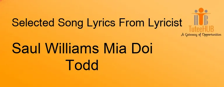 Saul Williams Mia Doi Todd