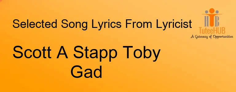 Scott A Stapp Toby Gad