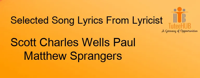 Scott Charles Wells Paul Matthew Sprangers