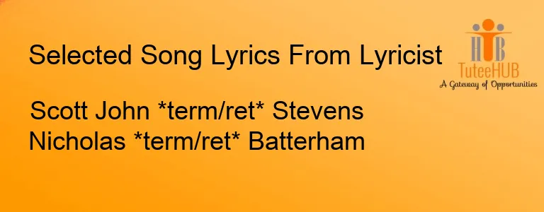 Scott John *term/ret* Stevens Nicholas *term/ret* Batterham