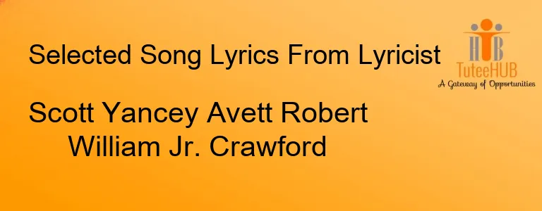 Scott Yancey Avett Robert William Jr. Crawford