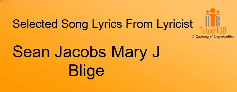 Sean Jacobs Mary J Blige
