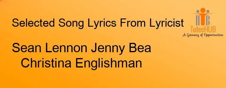 Sean Lennon Jenny Bea Christina Englishman