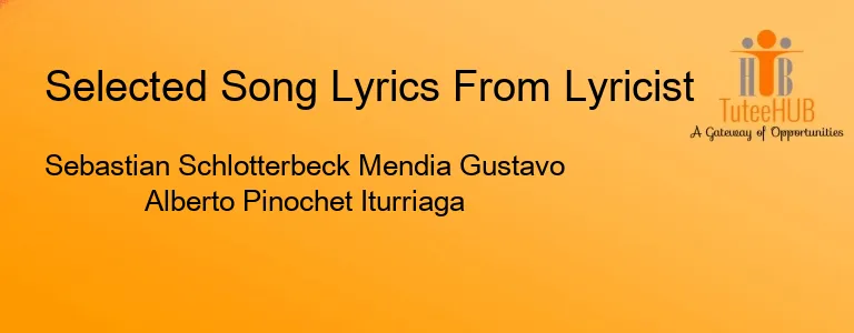 Sebastian Schlotterbeck Mendia Gustavo Alberto Pinochet Iturriaga