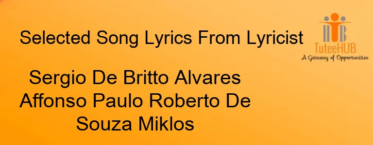 Sergio De Britto Alvares Affonso Paulo Roberto De Souza Miklos