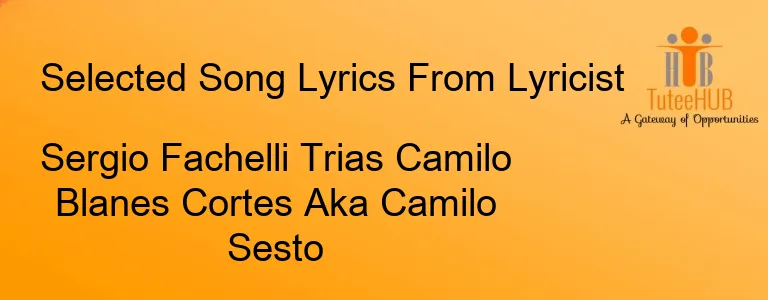 Sergio Fachelli Trias Camilo Blanes Cortes Aka Camilo Sesto