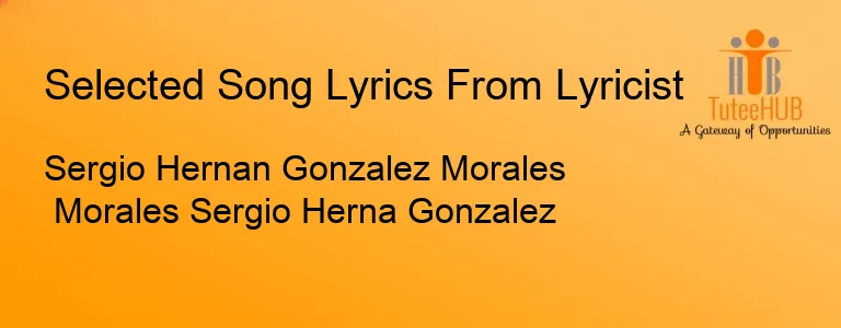 Sergio Hernan Gonzalez Morales Morales Sergio Herna Gonzalez