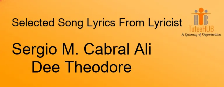 Sergio M. Cabral Ali Dee Theodore