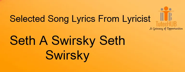 Seth A Swirsky Seth Swirsky