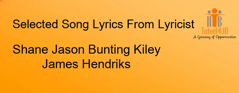 Shane Jason Bunting Kiley James Hendriks