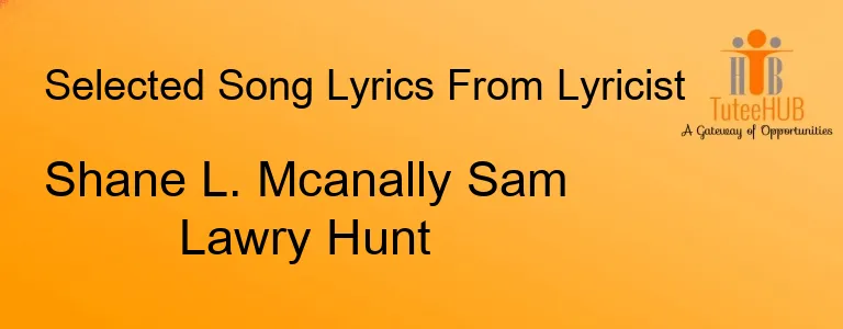 Shane L. Mcanally Sam Lawry Hunt