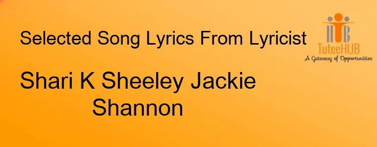 Shari K Sheeley Jackie Shannon