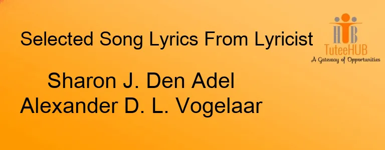 Sharon J. Den Adel Alexander D. L. Vogelaar